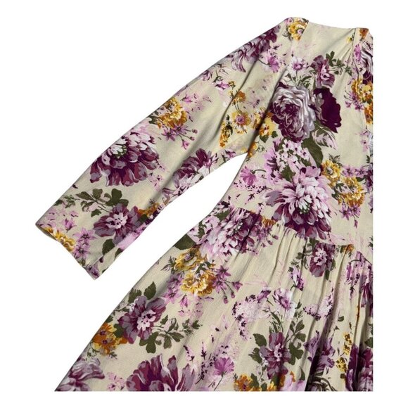 MAEVE ANTHROPOLOGIE Floral Summer Fall Casual Cute Dress Womens XS - Picture 6 of 6
